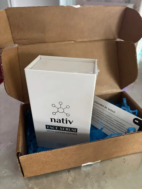 Фото покупателя: сыворотка Nativ и упаковка